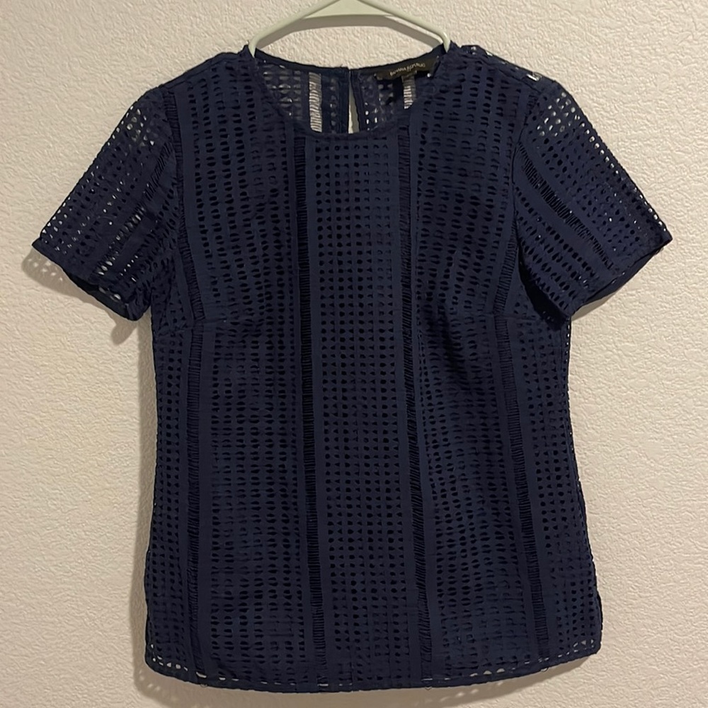 Banana Republic blue work blouse